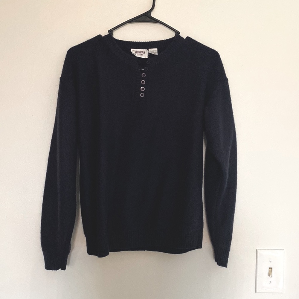 Vintage Navy Henley